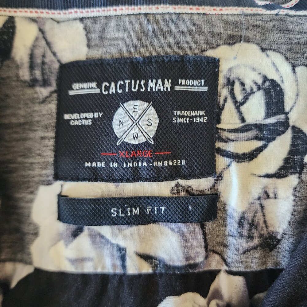 Cactus Man Roses Button-up - XL - Picture 3 of 3